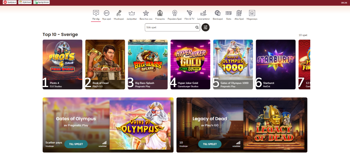 bild som visar maria casino casino lobby