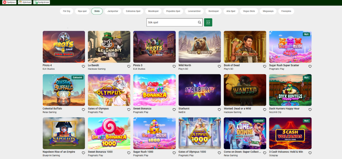 unibet slots lobby